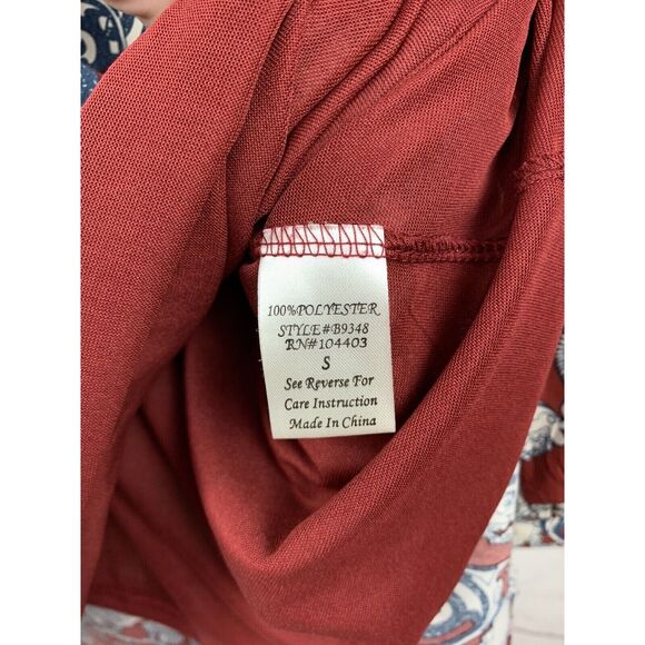 Charming Charlie‎ Dress womens small Long Sleeve Floral Boho Hippie - Picture 5 of 6